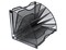 EasyPAG Desk File Organizer 6 Compartment Fan-Shaped Filing Paper Holder Letters Tray Desk Organizers and Accessories,Black
